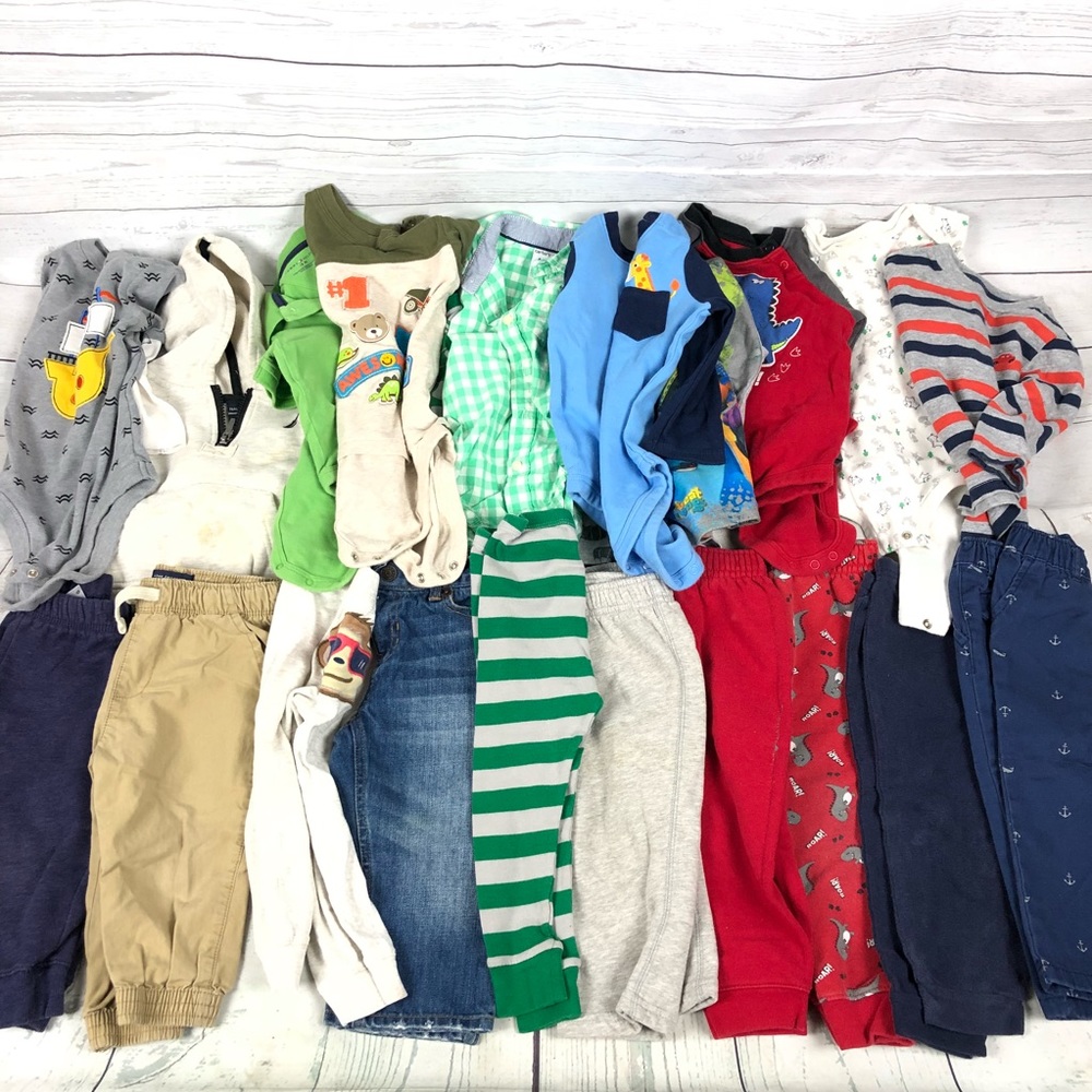 18 - 24 Months Infant Baby Boy Tops & Bottoms Lot
